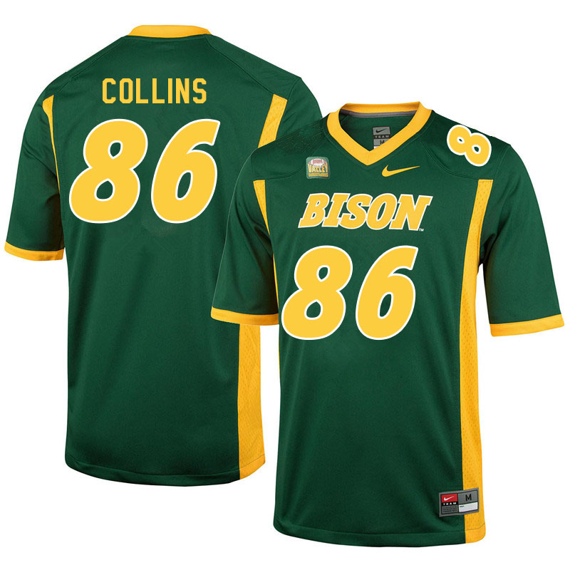 Men #86 Mekhi Collins North Dakota State Bison College Football Jerseys Sale-Green - Click Image to Close